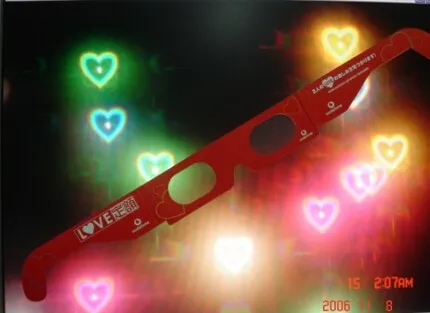 Diffraction Heart Lens Glasses high quality