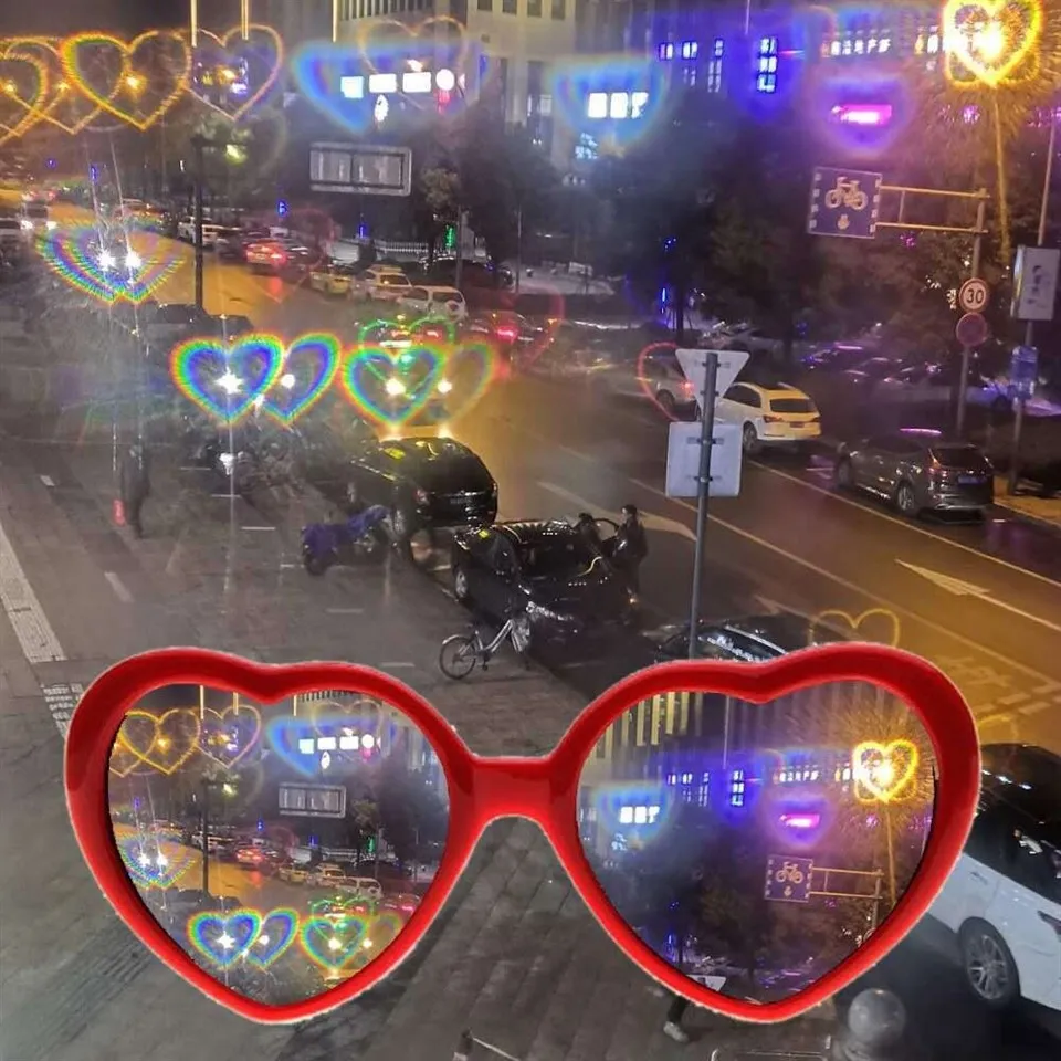 Diffraction Heart Lens Glasses suppliers