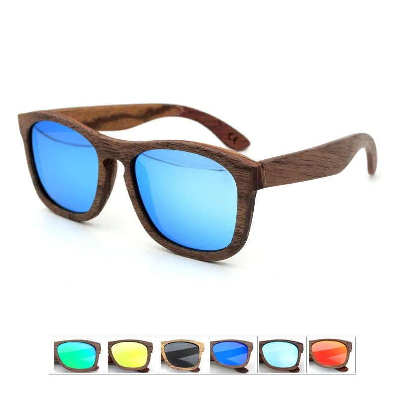 Handmade Wood Frame Sunglasses