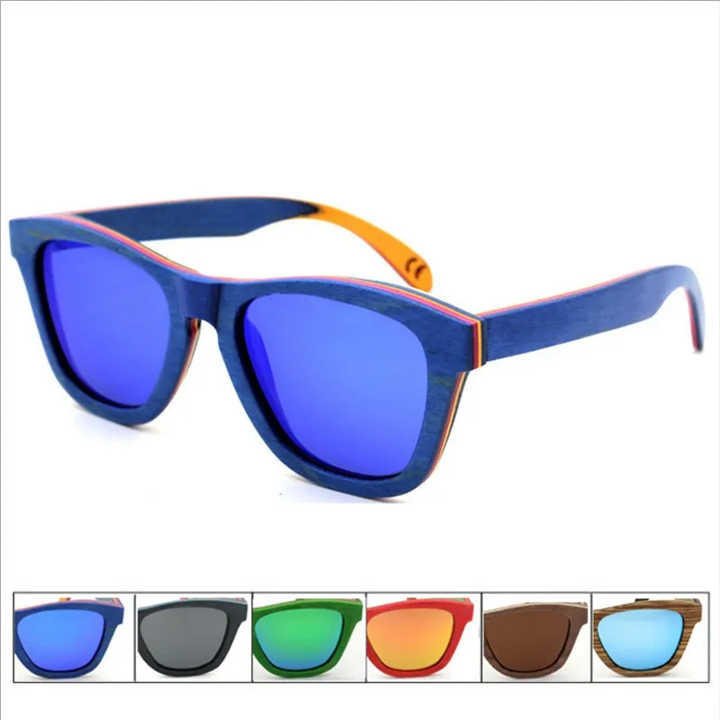 Skateboard Wood Sunglasses