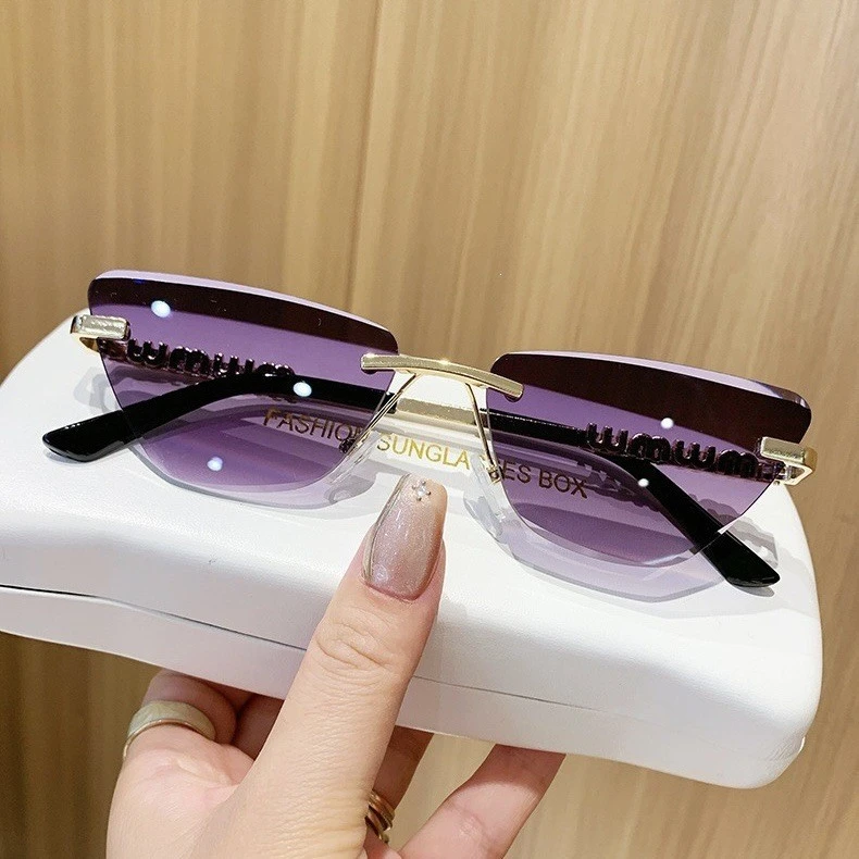 Sunglasses Cat Eye Rimless
